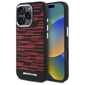   AMG AMHMP16X24SSRRK iPhone 16 Pro Max, 6.9" tok, fekete Silicone Graphics MagSafe