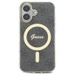 Guess GUHMP16SH4STK iPhone 16 6.1" IML 4G MagSafe tok, fekete