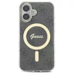 Guess GUHMP16MH4STK iPhone 16 Plus 6.7", tok, fekete IML 4G MagSafe
