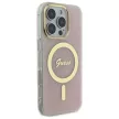 Guess GUHMP16LH4STP iPhone 16 Pro 6.3" tok, rózsaszín hardcase IML 4G MagSafe