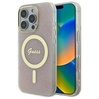   Guess GUHMP16XH4STP iPhone 16 Pro Max 6.9" tok, rózsaszín hardcase IML 4G MagSafe