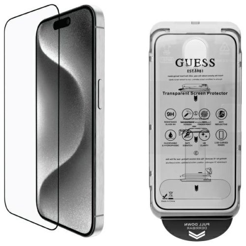 Guess GUTGP16SBOKGCIT iPhone 16 6.1" Screen Protector 2.5D Outline edzett üvegfólia