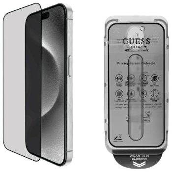   Guess GUTGP16SBOKGCIP iPhone 16 6.1" Screen Protector Privacy 2.5D Outline betekintésvédő üvegfólia
