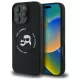 Karl Lagerfeld KLHMP16XSKCHTCK iPhone 16 Pro Max 6.9" hardcase Silicone Karl&Choupette Heads Ring MagSafe tok, fekete