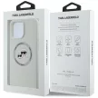KARL LAGERFELD iPhone 16 Pro Max MagSafe KLHMP16XSKCHTCE (Silicone KC Heads) tok, bézs