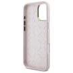 Guess GUHCP16SSMBSLP iPhone 16 6.1", Silicone Script Metal Logo & Frame tok, rózsaszín