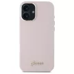 Guess GUHCP16MSMBSLP iPhone 16 Plus 6.7", tok, rózsaszín hardcase Silicone Script Metal Logo & Frame