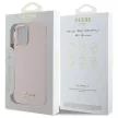Guess GUHCP16MSMBSLP iPhone 16 Plus 6.7", tok, rózsaszín hardcase Silicone Script Metal Logo & Frame
