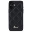 Guess GUHCP16SPSQSQSK iPhone 16 6.1" Quiled Metal Logo tok, fekete