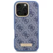 Guess GUHMP16LU4GPRB iPhone 16 Pro 6.3" tok, kék hardcase 4G Logo Plate MagSafe