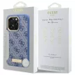 Guess GUHMP16XU4GPRB iPhone 16 Pro Max 6.9" tok, kék hardcase 4G Logo Plate MagSafe