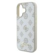 Guess GUHMP16SPGPYSH iPhone 16 6.1" Peony Script Logo MagSafe tok, fehér