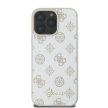 Guess GUHMP16LPGPYSH iPhone 16 Pro 6.3" tok, fehér hardcase Peony Script Logo MagSafe