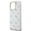 Guess GUHMP16LPGPYSH iPhone 16 Pro 6.3" tok, fehér hardcase Peony Script Logo MagSafe