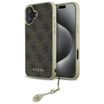   Guess GUHCP16MGF4GBR iPhone 16 Plus 6.7", tok, barna hardcase 4G Charms Collection