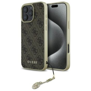   Guess GUHCP16XGF4GBR iPhone 16 Pro Max, 6.9" tok, barna hardcase 4G Charms Collection