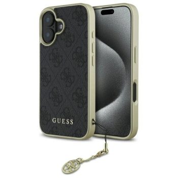   Guess GUHCP16SGF4GGR iPhone 16 6.1", 4G Charms Collection tok, fekete