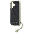 Guess GUHCP16SGF4GGR iPhone 16 6.1", 4G Charms Collection tok, fekete