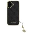 Guess GUHCP16MGF4GGR iPhone 16 Plus 6.7", tok, fekete 4G Charms Collection