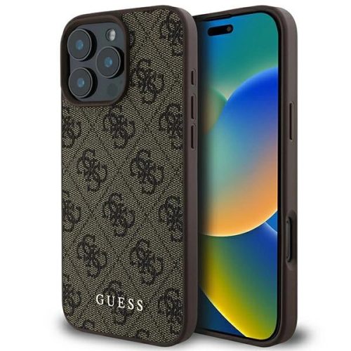 Guess GUHCP16XG4GFBR iPhone 16 Pro Max 6.9" tok, barna hardcase 4G Classic