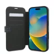 Guess GUBKP16S4GMGGR iPhone 16 6.1" 4G Metal Logo oldalra nyíló tok, fekete