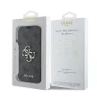 Guess GUBKP16S4GMGGR iPhone 16 6.1" 4G Metal Logo oldalra nyíló tok, fekete