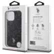 US Polo USHMP16LHOCLDPK iPhone 16 Pro 6.3" tok, fekete IML Ring MagSafe