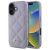 Guess GUHCP16SPSQSQSU iPhone 16 6.1" Quiled Metal Logo tok, lila
