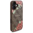 Guess GUHMP16SP4ROPEMCW iPhone 16 6.1" hardcase 4G Flowers Print MagSafe tok, barna