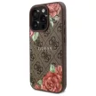 Guess GUHMP16LP4ROPEMCW iPhone 16 Pro 6.3" hardcase 4G Flowers Print MagSafe tok, barna
