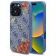 Guess GUHMP16SP4ROPEMCB iPhone 16 6.1" hardcase 4G Flowers Print MagSafe tok, kék