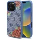 Guess GUHMP16XP4ROPEMCB iPhone 16 Pro Max 6.9" hardcase 4G Flowers Print MagSafe tok, kék