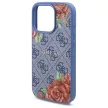Guess GUHMP16XP4ROPEMCB iPhone 16 Pro Max 6.9" hardcase 4G Flowers Print MagSafe tok, kék
