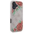 Guess GUHMP16SP4ROPEMCP iPhone 16 6.1" hardcase 4G Flowers Print MagSafe tok, rózsaszín