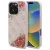 Guess GUHMP16LP4ROPEMCP iPhone 16 Pro 6.3" hardcase 4G Flowers Print MagSafe tok, rózsaszín