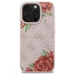 Guess GUHMP16LP4ROPEMCP iPhone 16 Pro 6.3" hardcase 4G Flowers Print MagSafe tok, rózsaszín