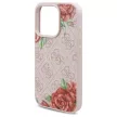 Guess GUHMP16LP4ROPEMCP iPhone 16 Pro 6.3" hardcase 4G Flowers Print MagSafe tok, rózsaszín