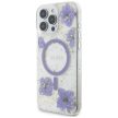 Guess Resin Flowers MagSafe iPhone 16 Pro tok, lila