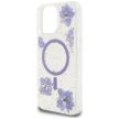 Guess Resin Flowers MagSafe iPhone 16 Pro tok, lila