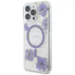 Guess Resin Flowers MagSafe iPhone 16 Pro Max tok, lila