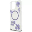 Guess Resin Flowers MagSafe iPhone 16 Pro Max tok, lila