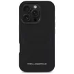 Karl Lagerfeld HC Grained PU Cardslot Metal Elong iPhone 16 Pro tok, fekete
