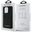 Karl Lagerfeld HC Grained PU Cardslot Metal Elong iPhone 16 Pro Max tok, fekete
