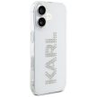 Karl Lagerfeld IML Rhinestones Logo iPhone 16 tok, átlátszó
