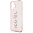 Karl Lagerfeld IML Rhinestones Logo iPhone 16 tok, rózsaszín