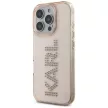 Karl Lagerfeld IML Rhinestones Logo iPhone 16 Pro tok, rózsaszín