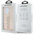 Karl Lagerfeld IML Rhinestones Logo iPhone 16 Pro tok, rózsaszín