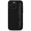 Karl Lagerfeld HC 3D Rubber Elongated Glitter iPhone 16 Pro tok, fekete