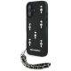 Karl Lagerfeld Saffiano Crystals w/Chain iPhone 16 tok, fekete