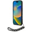 Karl Lagerfeld Saffiano Crystals w/Chain iPhone 16 tok, fekete
